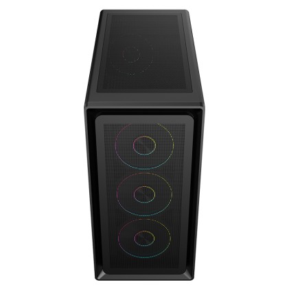 Itek Case Meshcore 36B  Gaming Tower Atx  4X14Cm Argb Fan  2Xusb3 Type-C Temp Glass Side Panel