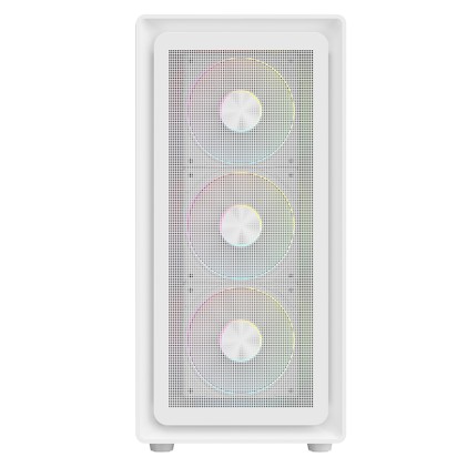 Itek Case Meshcore 36W Gaming Tower  Atx  4X14Cm Argb Fan 2Xusb3 Type-C Temp Glass Side Panel   Whi