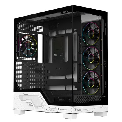 Itek Case Nebralux 01 Gaming  Tower Atx  4X12Cm Argb Fan  2Xusb3  Type-C  Temp Glass Side  Front Pa