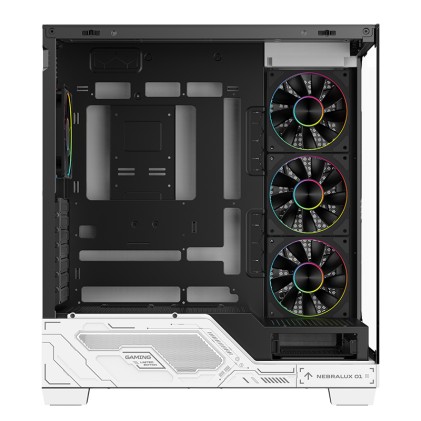 Itek Case Nebralux 01 Gaming  Tower Atx  4X12Cm Argb Fan  2Xusb3  Type-C  Temp Glass Side  Front Pa