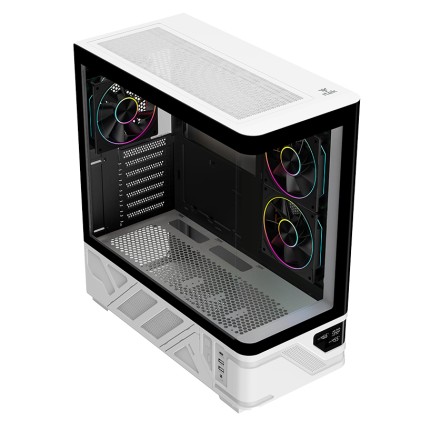 Itek Case Netron Curved Gaming  Tower Atx 3X12Cm Argb Fan 2Xusb3 Type-C Temp Glass Side  Front Pan