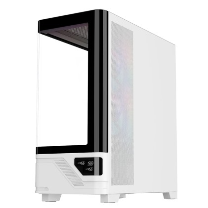 Itek Case Netron Curved Gaming  Tower Atx 3X12Cm Argb Fan 2Xusb3 Type-C Temp Glass Side  Front Pan