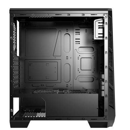 Itek Case Nooxes X10 Evo - Gaming Middle Tower, 2Xusb3, Trasp Side Panel