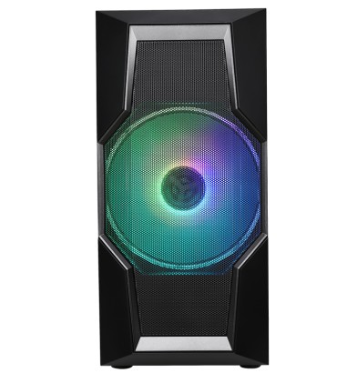 Itek Case Oxygen - Gaming Middle Tower, 20Cm  12Cm Argb  Fan, Usb3, Side Panel Temp Glass