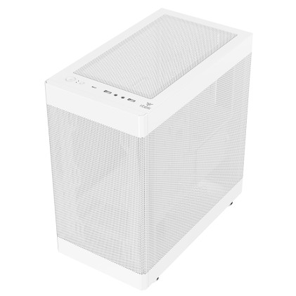 Itek Case Promesh 35B, Gaming Office Mini Tower Matx, Type-C, 2Xusb3, 3 Lati Mesh, White