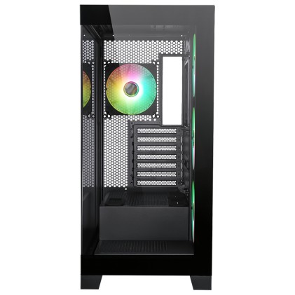 Itek Case Showbui 45B - Gaming  Tower, Atx, 4X12Cm Argb Fan,  2Xusb3, Type-C, Side  Front  Panel Te