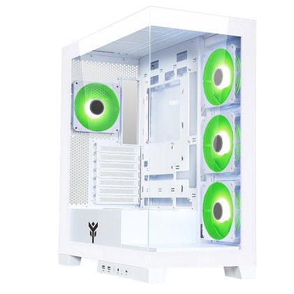 Itek Case Showbui 45W - Gaming  Tower, Atx, 4X12Cm Argb Fan,  2Xusb3, Type-C, Side  Front  Panel Te