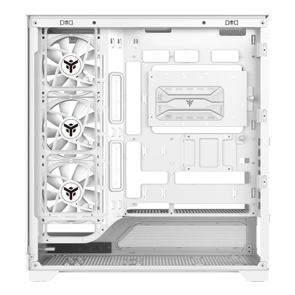 Case Showbui Wave 82W Gaming Tower Atx 4X12Cm Argb Fan  2Xusb3 Type-C Darker Temp Glass Side  Fron