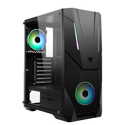 Itek Case Spacirc Vo - Gaming Middle Tower, 2X12Cm Argb Fan, Usb3