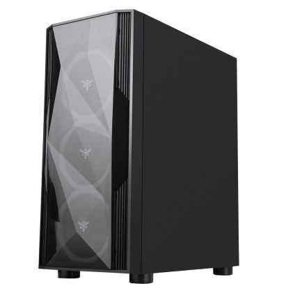 Itek Case Shake Evo - Gaming Middle Tower, Usb3, 4X12Cm Argb Fan, Side Panel Temp Glass