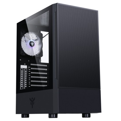 Itek Case Siisbe 3.0 - Gaming Middle Tower, 3X12Cm Argb Fan, Usb3, Side Panel Temp Glass With Hinge