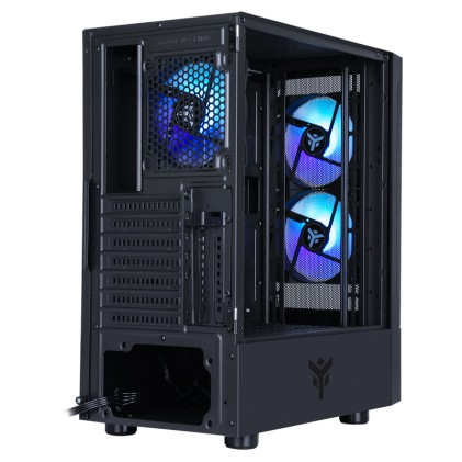Itek Case Siisbe 3.0 - Gaming Middle Tower, 3X12Cm Argb Fan, Usb3, Side Panel Temp Glass With Hinge