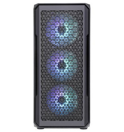 Case Itek Six Triangle Gaming Middle Tower, 4x12cm ARGB fan, USB3, Side Panel Temp Glass - CONFEZIONE APERTA