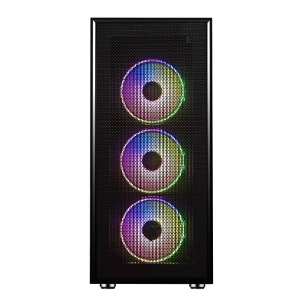 Itek Case Vertibra H210 - Gaming Middle Tower, 4X12Cm Argb Fan, 2Xusb3, Side Panel Temp Glass