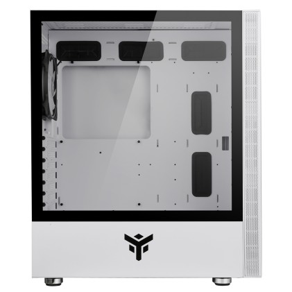Itek Case Vertibra S210W - Gaming Middle Tower, 12Cm Argb Fan, 2Xusb3, Side Panel Temp Glass, White