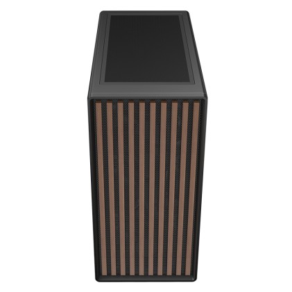 Case Woody W2B Gaming  Tower  Atx 4X14Cm Black Fan 2Xusb3 Type-C Wood Front Darker Temp Glass Side