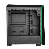 Itek Case Origin Gaming Mid Tower, Usb3, 2X12Cm Led  Fan, Window, Black Green
