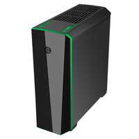 Itek Case Origin Gaming Mid Tower, Usb3, 2X12Cm Led  Fan, Window, Black Green