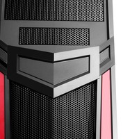 Case INVADER R03 - Gaming Middle Tower USB3 12cm red fan ODD/HDD kit Trasp Wind Card Reader