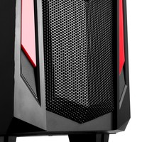 Case INVADER R03 - Gaming Middle Tower USB3 12cm red fan ODD/HDD kit Trasp Wind Card Reader