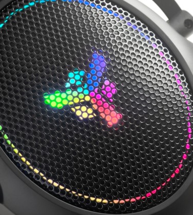 Itek Cuffie Gaming 7,1 Virtuale, Contr.Volume, Rgb, Led, Usb, Mic Removibile