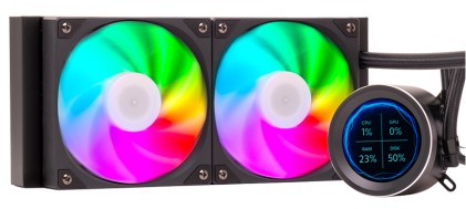 Itek Dissipatore A Liquido Arctic Sphere Lcd 240 - 240Mm Skt Universale Pwm Fan Lcd 2.8 Con Softw