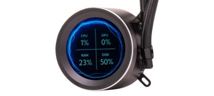 Itek Dissipatore A Liquido Arctic Sphere Lcd 240 - 240Mm Skt Universale Pwm Fan Lcd 2.8 Con Softw