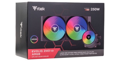 Itek Dissipatore A Liquido Evoliq 240 Argb -  240Mm, Skt Universale, Pwm, Argb V2