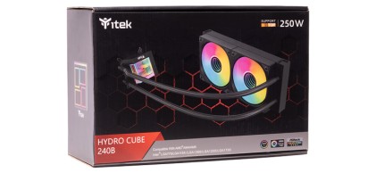 Itek Dissipatore A Liquido Hydro Cube 240B - 240Mm Skt Universale Pwm Fan Argb