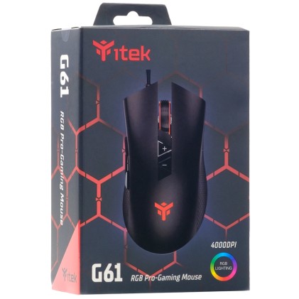 Itek Mouse Gaming, 4000Dpi, Rgb, Software, Sensore A3050