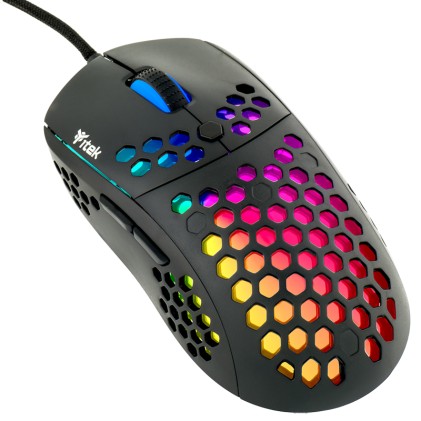 Itek Mouse Gaming 12000Dpi,  Rgb, Software, Sensore P3327, Leggero, A Nido Dape