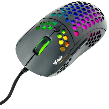 Itek Mouse Gaming 12000Dpi,  Rgb, Software, Sensore P3327, Leggero, A Nido Dape