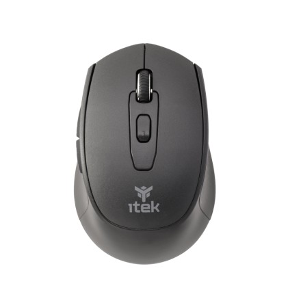 Itek Mouse Clk W24B  Wireless 2.4G  Bluetooth  Ottico  1600 Dpi  6 Tasti  Silent  Switch Ergonomico