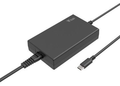 Itek Alimentatore Universale Per Notebook E Dispositivi Usb-C, Pd - 100W, Tecnologia Gan, Superslim