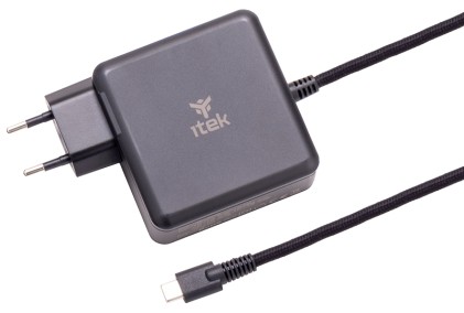 Itek Alimentatore A Muro Per Nb E Dispositivi Usb-C, Pd 100W, Gan