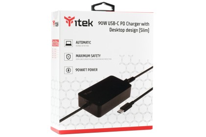 Itek Alimentatore Universale Per Dispositivi Usb-C - 90W, Silm Design