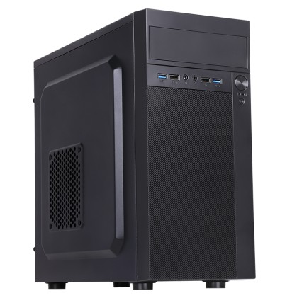 Itek Case Theon - Mid Tower, Matx, Psu 500W,  2Xusb3, Full Black
