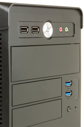 Itek Case River Mini Tower M-Atx 500W 2Xusb3.0 Full Black