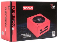 Itek Alimentatore Redbox Fm 700W 80Plus White Efficienza 85, Ventola 12Cm Pfc Attivo, Totalmente Modulare