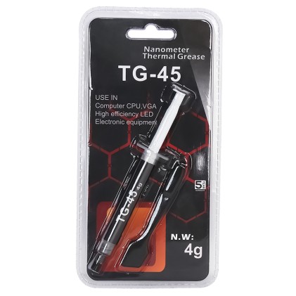 Itek Pasta Termica Tg-45 - Siringa Da 4G Con Spatola, Gray