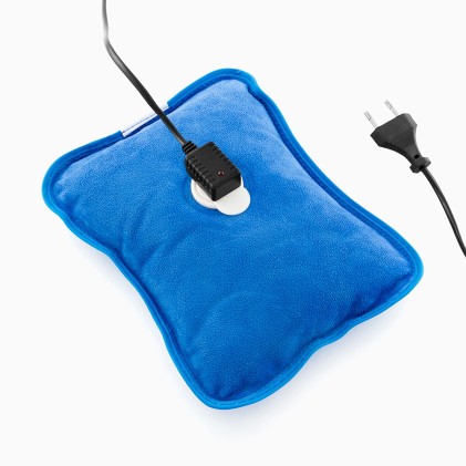 Innovagoods Bolsa de Agua Caliente Electrica - Potencia 600W - Duracion hasta 2h - Recargable - Temperatura hasta 75ВєC - 18x23x4cm - Color Azul