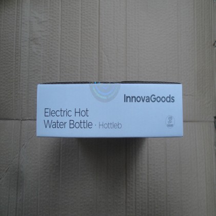 Innovagoods Bolsa de Agua Caliente Electrica - Potencia 600W - Duracion hasta 2h - Recargable - Temperatura hasta 75ВєC - 18x23x4cm - Color Azul