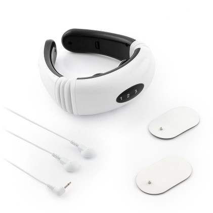 InnovaGoods V0101180 massaggiatore Indietro, Collo, Spalle Nero, Bianco