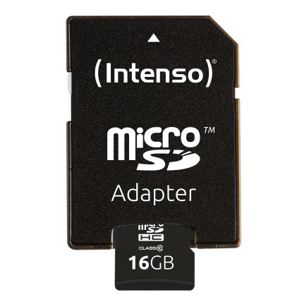 Intenso Micro Sdhc 16Gb Classe 10 + Adattatore Sd