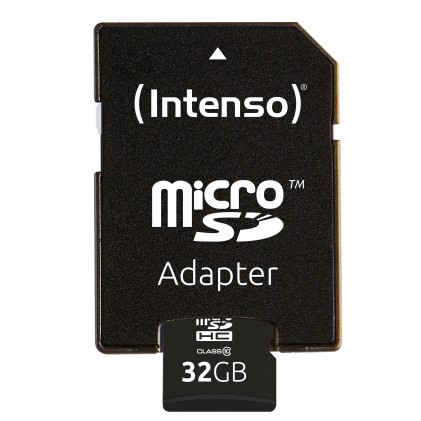 Intenso Micro Sdhc 32Gb Classe 10 + Adattatore Sd