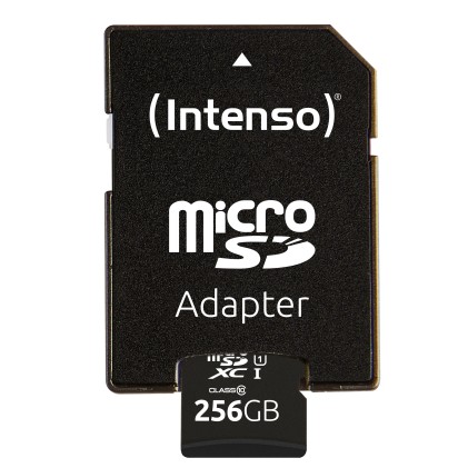 Intenso Memory Card Micro Sd 256Gb Uhs-I Premium Up To 90 Mb/S