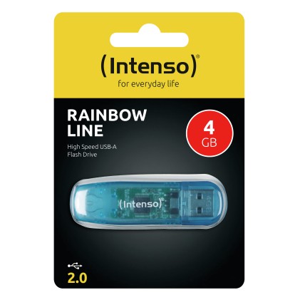 Intenso Pen Disk Rainbow Line 4Gb Blu Usb 2.0