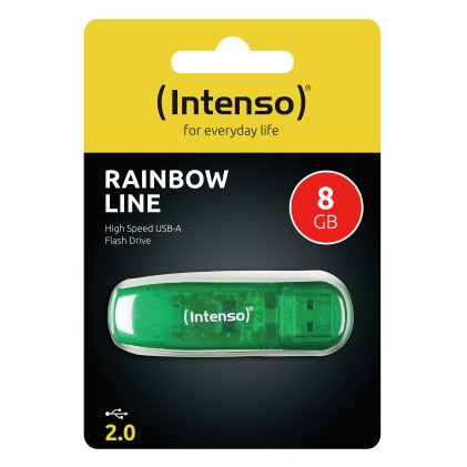 Intenso Rainbow Line unità flash USB 8 GB USB tipo A 2.0 Verde