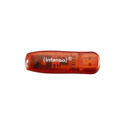 Intenso Pen Disk Rainbow Line 32Gb  Usb 2.0  Confezione Da 3 Pezzi (Arancione-Rossa-Nera)