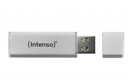 Intenso Pen Disk Alu Line 16Gb  Usb 2.0  Confezione Da 3 Pezzi (Silver)